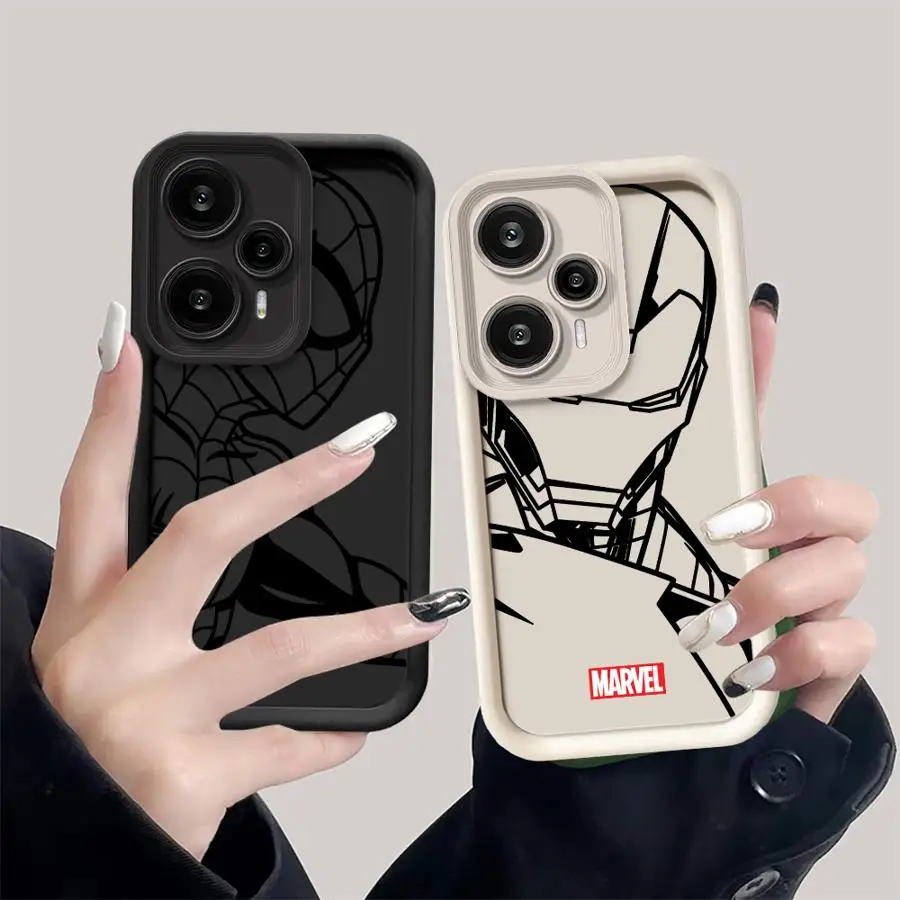 

Soft Cover Phone Case for Xiaomi Poco C61 C51 X3 NFC X3 Pro C50 Cool Line Marvel Ironman
