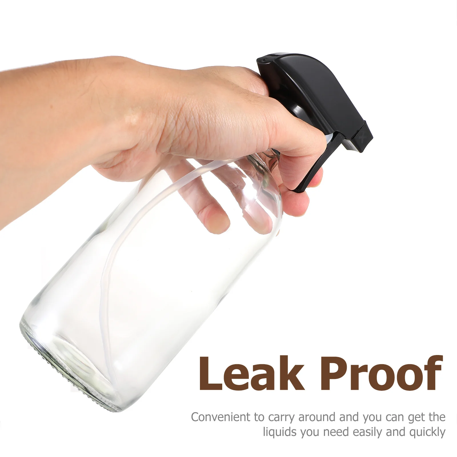 2 قطعة 500 مللي زجاجة رذاذ موزع زجاجي محمول للسفر زجاجة سائلة للمكياج والشامبو والزيوت العطرية #1