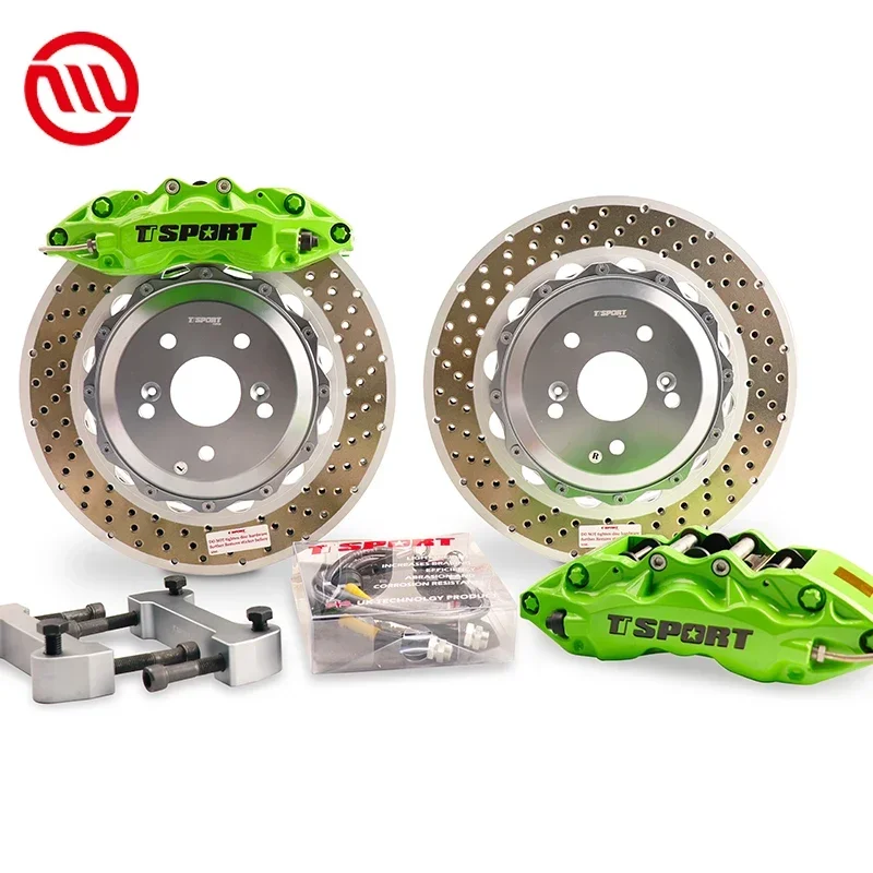 Hot Sell TT9040 6 Pot Brake Caliper Kit With 355/380mm Drilled TY3 Brake Disc For Kia/Civic/BMW/mini/vw/audi/toyota