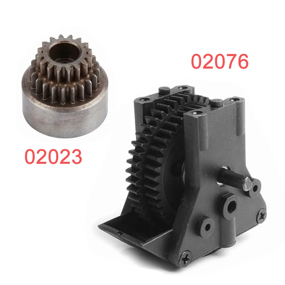 HSP 02023 campana de embrague engranajes dobles 02076 transmisión de dos velocidades para 1/10 HSP 94102 94122 Nitro Powered On Road RC Drift Car