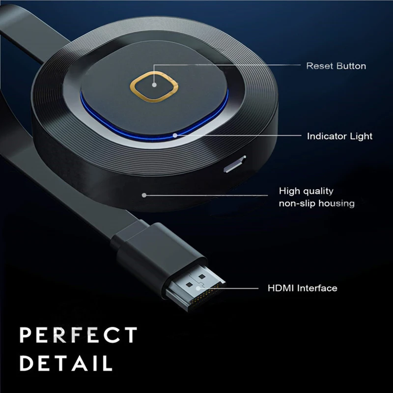 2.4G 5G 4K MiraScreen Dongle compatibile con HDMI TV Stick Miracast Airplay ricevitore Display Wireless 1080P per Google Chromecast