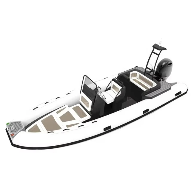 المائية OEM 700 23ft الألومنيوم مضلع هيكل مزدوج Orca/Hypalon/PVC قوارب قابلة للنفخ قارب صيد رياضي أعماق البحار #3