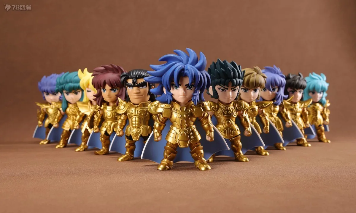 12 unids/set Saint Seiya Artliized caja ciega Tamashi caja Gold Saints colección decoración modelo escritorio decoración juguete pasatiempos 11cm