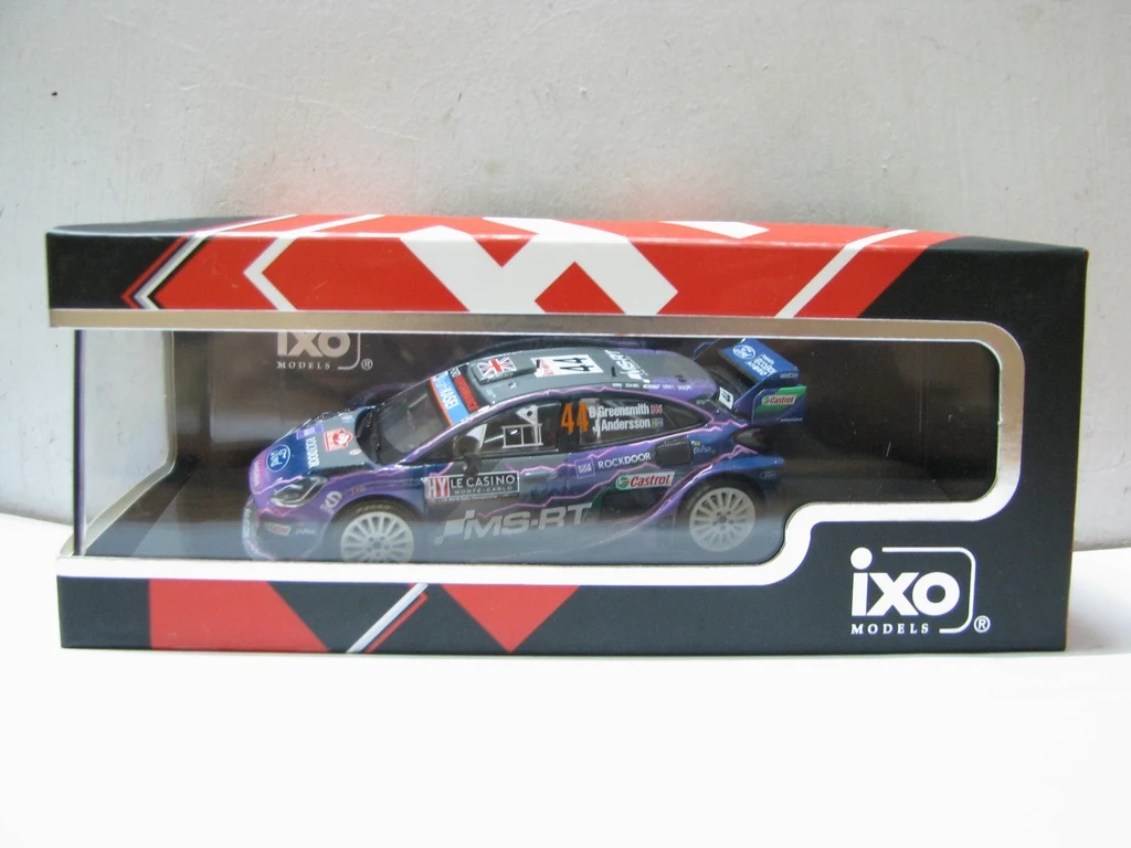 

Diecast 1:43 Scale IXO FORD PUMA Rally1 #44 2022 Monte Carlo Rally Alloy Car Model Collectible Toy Gift Souvenir Display