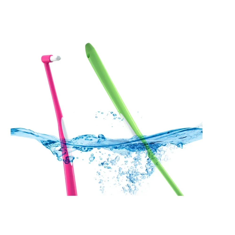 

Мягкая зубная щетка для чистки зубов, имплантат мягких волос с маленькой головкой, инструмент для ухода за полостью рта для взрослых, ортодонтическая межзубная щетка Single-Bam