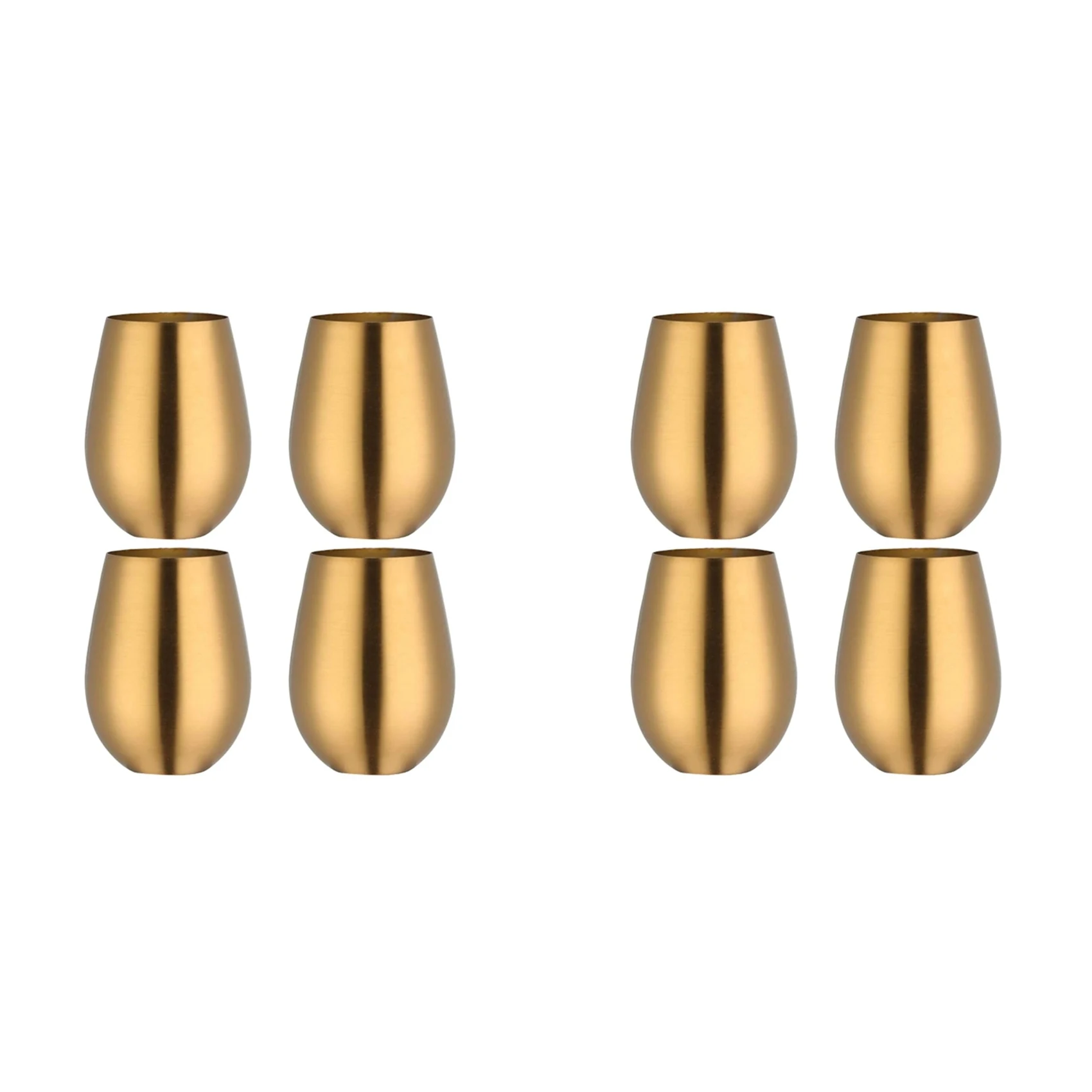 

Бокалы для вина без ножки из нержавеющей стали A59Z-17 Oz, портативные стаканы для вина для использования на открытом воздухе, у бассейна, для кемпинга, пикников, путешествий - 8 шт.