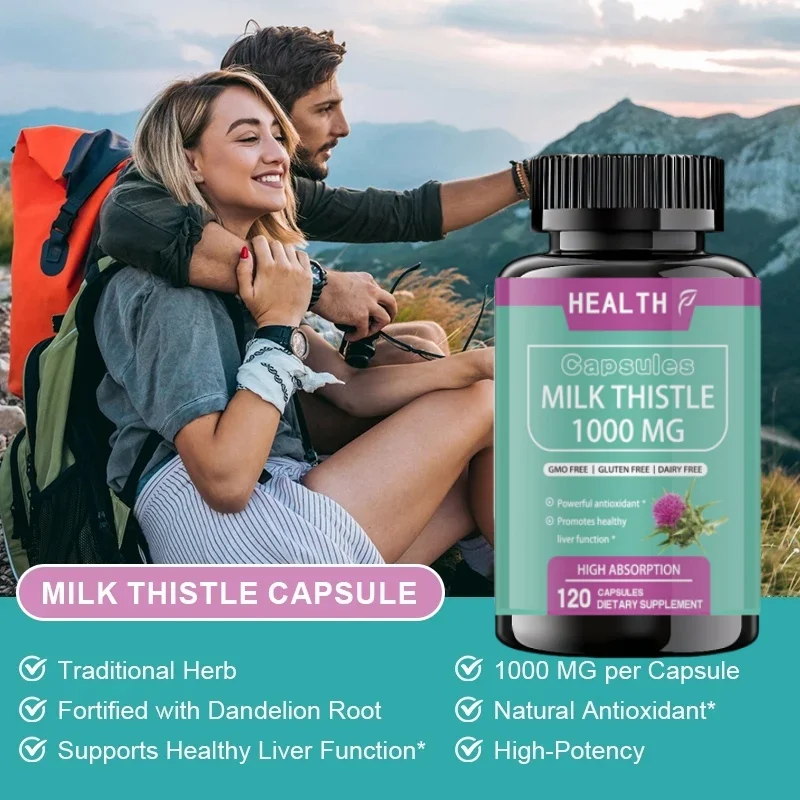 Organic Liver Capsules Tudca+Milk Thistle Liver Detox and Cleanse for Health Promotes Liver Toxinremoval Antioxidant&Detoxifier