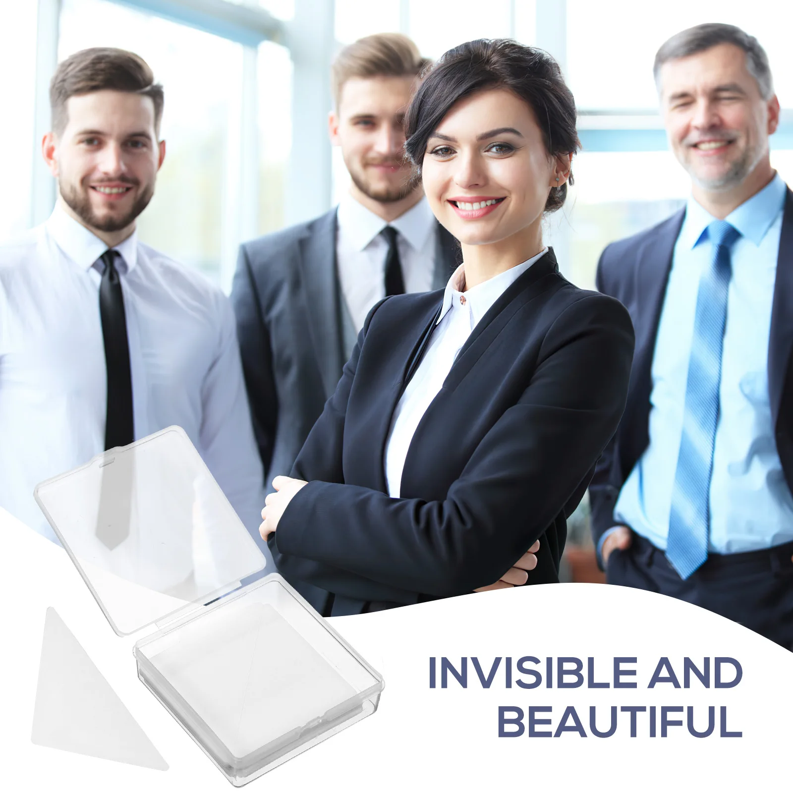 60 шт. треугольный воротник, наклейки на воротник рубашки, клейкие опоры для классических рубашек, мужчин и женщин, официальная одежда, непродукционная, четкая