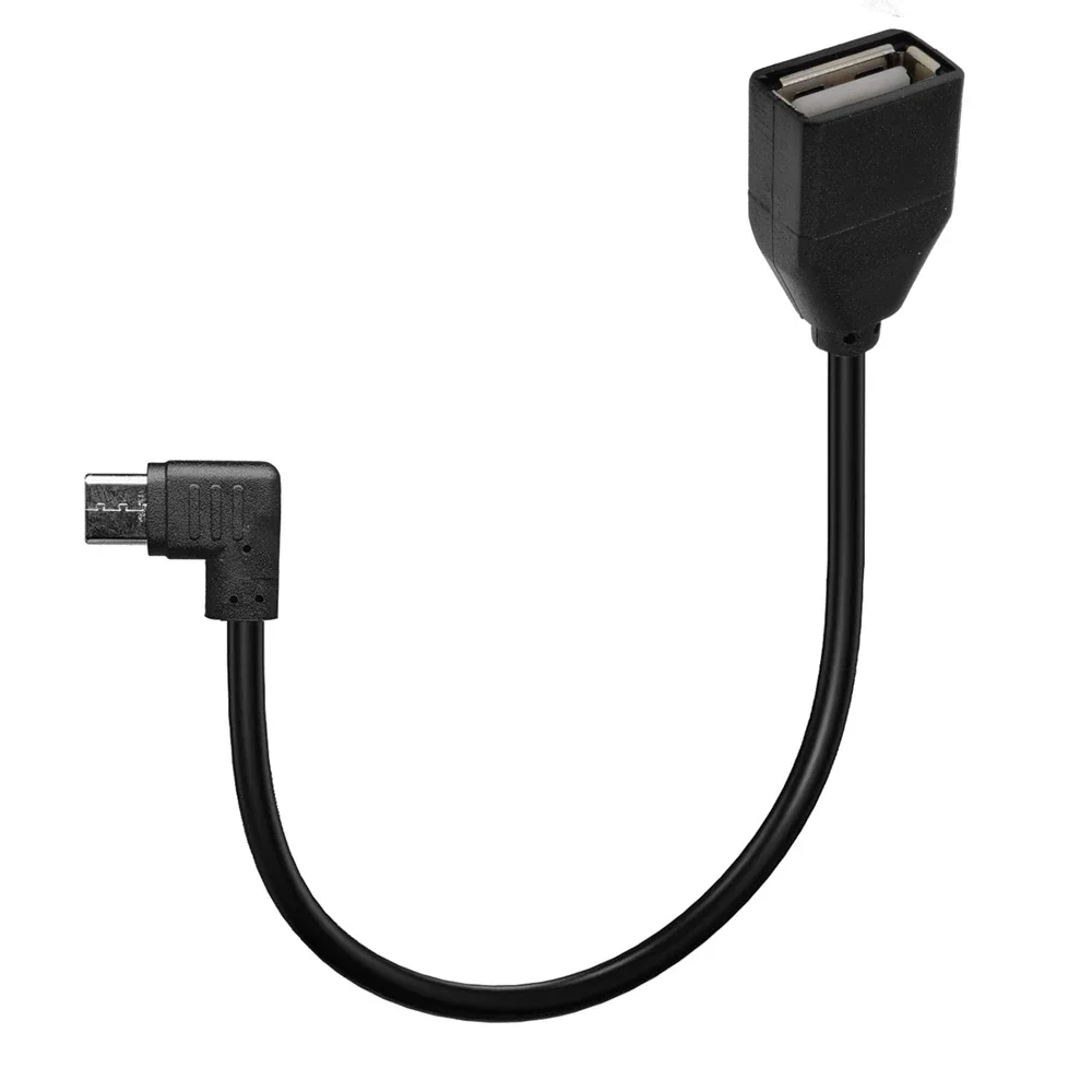 25CM USB OTG adapter, 90 degree angle cable, C-type male to USB 2.0 female, suitable for TYPE-C receiving mobile tablet