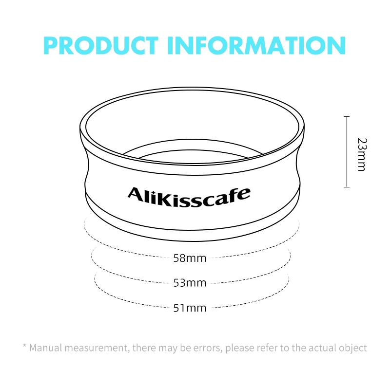 AliKisscafe Kaffee Dosierung Ring Trichter Magnetische 51MM 54MM 58MM Für Delonghi Breville Siebträger Espresso Zubehör Barista werkzeuge – Detail 8