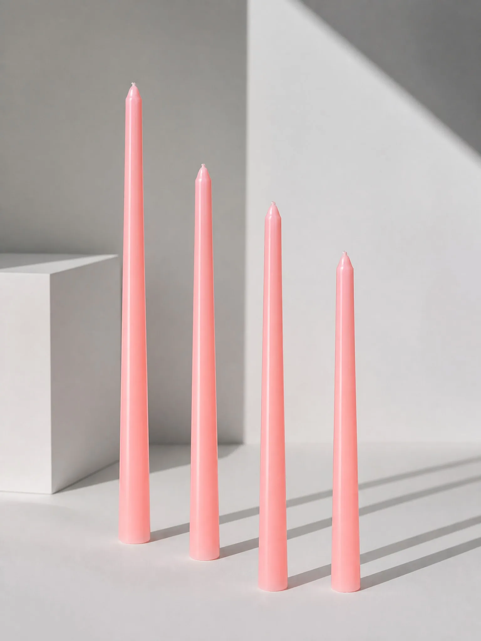 4pcs/2pcs Pink Stick Wax Aromatherapy Candle Set, Made of Pure Natural Soy Wax, No Black Smoke, Table Decoration, Home Decoratio image 5