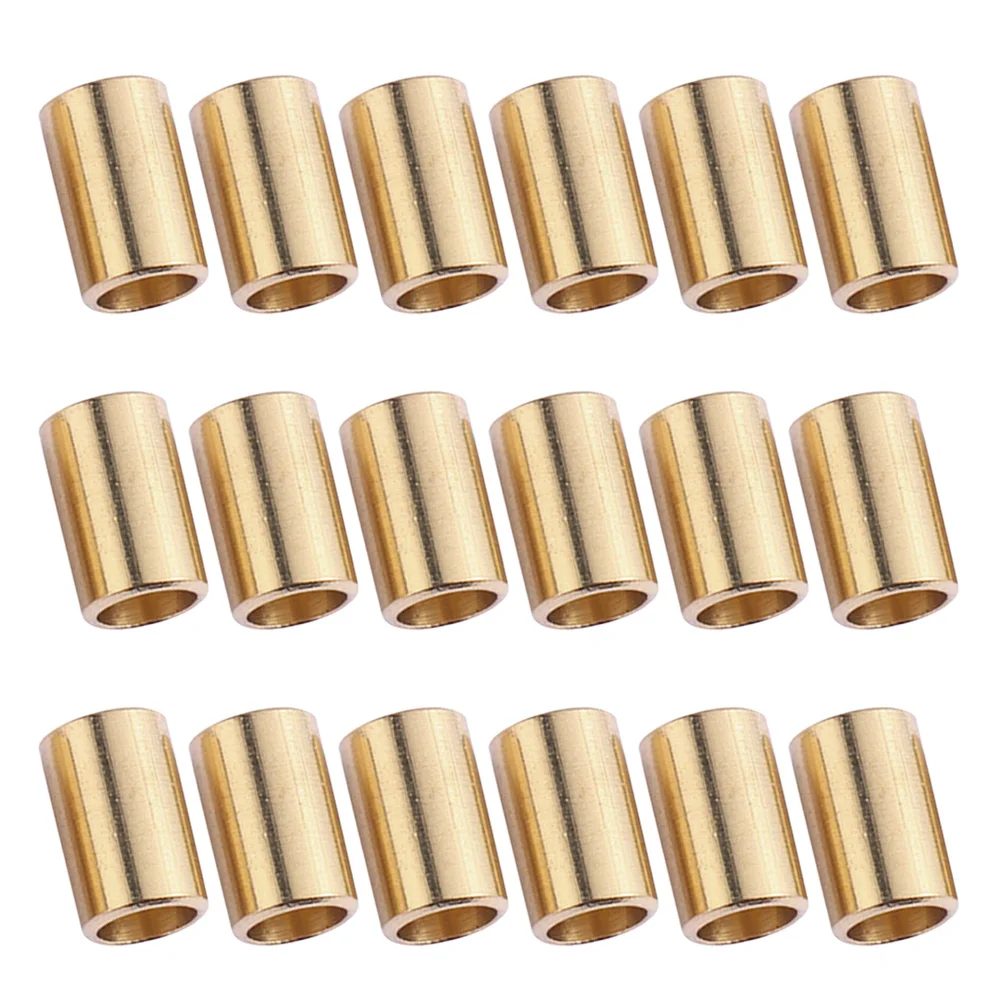 

70pcs Copper Tube Spacer Beads 8Mm Cylinder Crimp Beads For Jewelry Making Diy Bracelet Necklace Crafting Supplies Beading