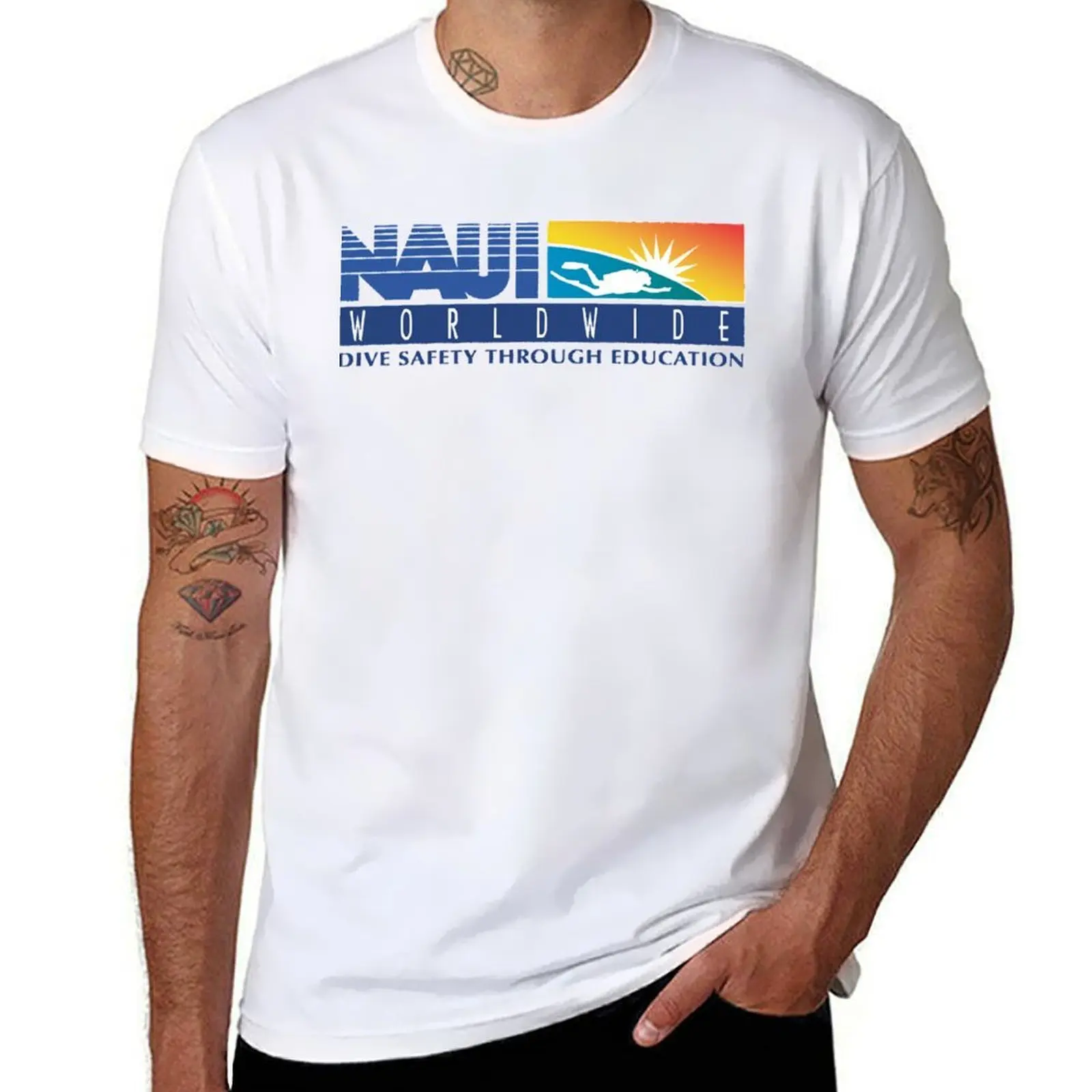 

NAUI The Difinition of Diving T-Shirt t shirts for man graphic funny man t shirt cotton high quality T-Shirt