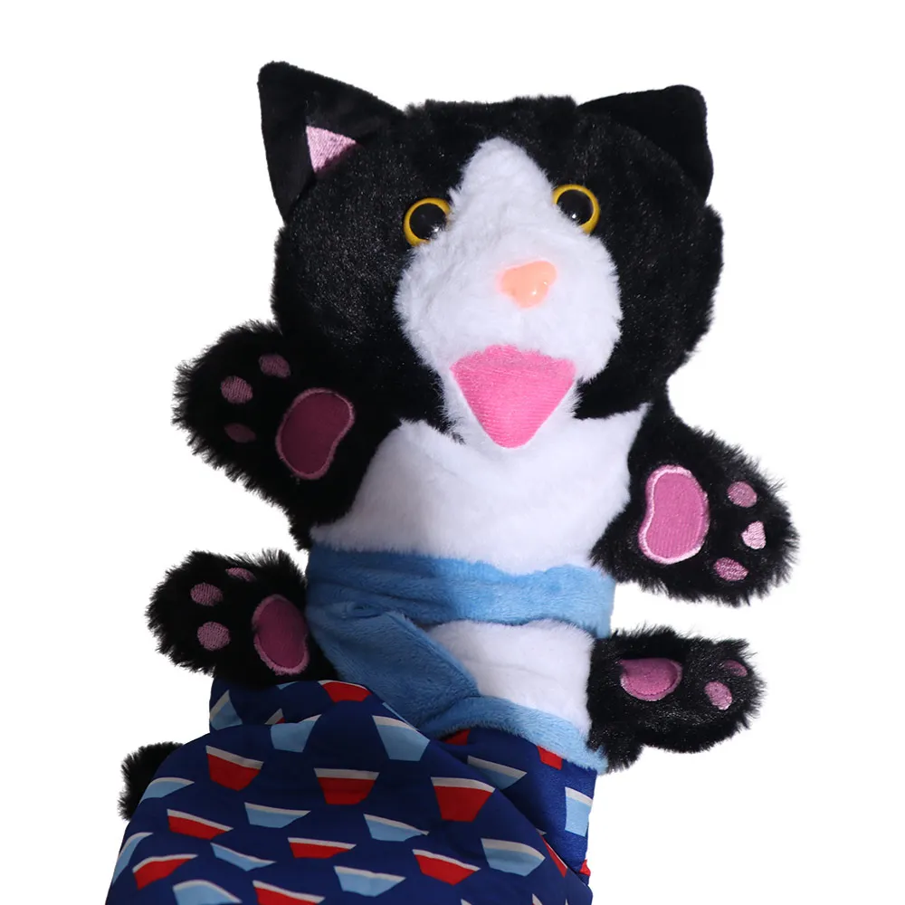 Jouets interactifs pour chats, gant de lutte, rembourrage robuste en forme de chat, marionnette pour chat, gant en peluche doux pour animaux de compagnie, fournitures pour animaux de compagnie