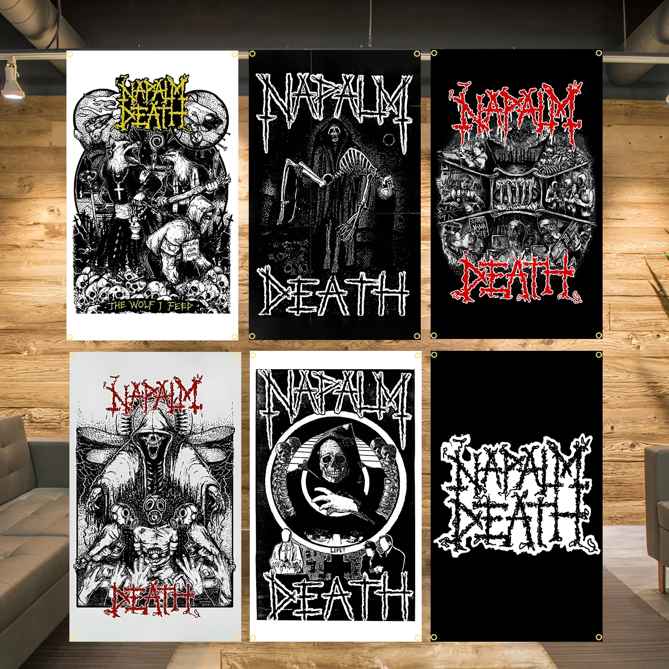 90x150cm 3X5FT N-Napalms Deaths Heavy Rock Band Flag Polyester Printed Banner For Decor