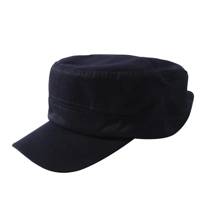 1PC Mode Männer Frauen Fünf Farben Unisex Einstellbar Klassischen Stil Plain Flache Vintage Armee Hut Kadett Militär Patrol Cap – Detail 40