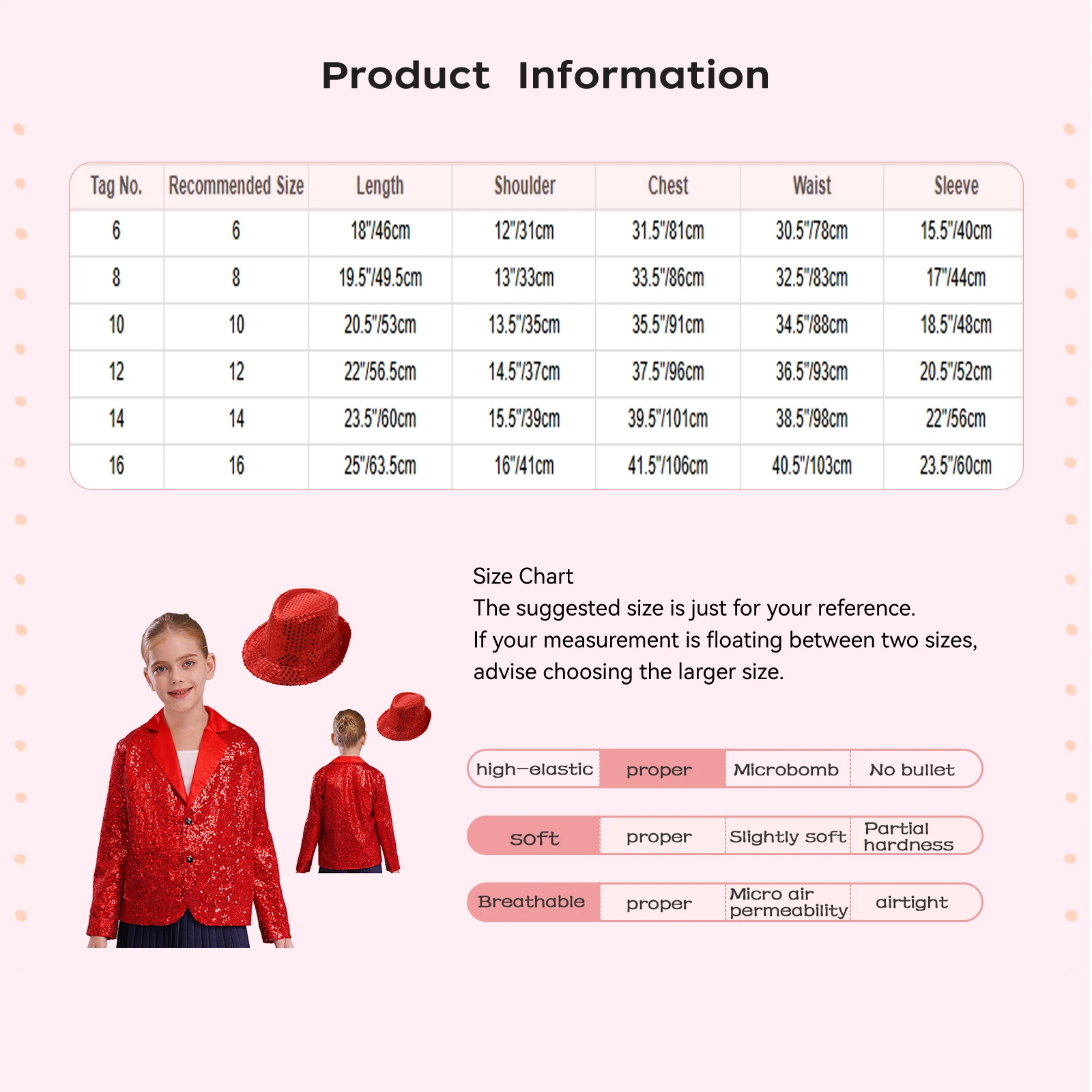 Ensemble de veste de danse Jazz pour enfants filles, Blazer à manches longues à paillettes scintillantes avec chapeau à paillettes pour fête à thème, spectacle sur scène