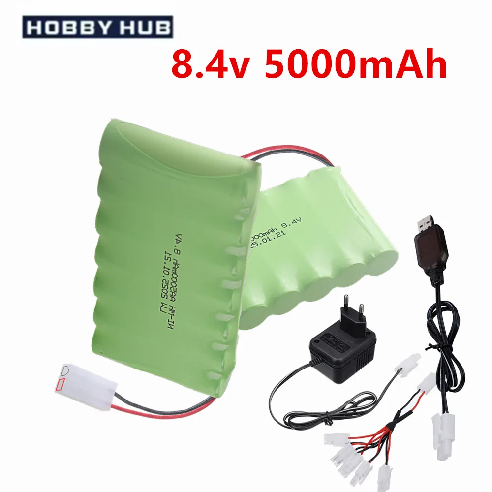 8.4v 3000mAh 5000mah NI-MH battery 8.4v nimh AA battery for RC toys Car Tanks Trains Robot Boat Gun tools
