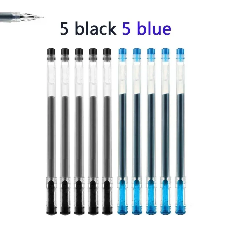 12 stks/set Diamond tip Gel Pen Fijne 0.38mm Grote capaciteit Zwart/Blauw/Rode inkt Examen Ondertekening Schrijven School kantoorbenodigdheden Statione