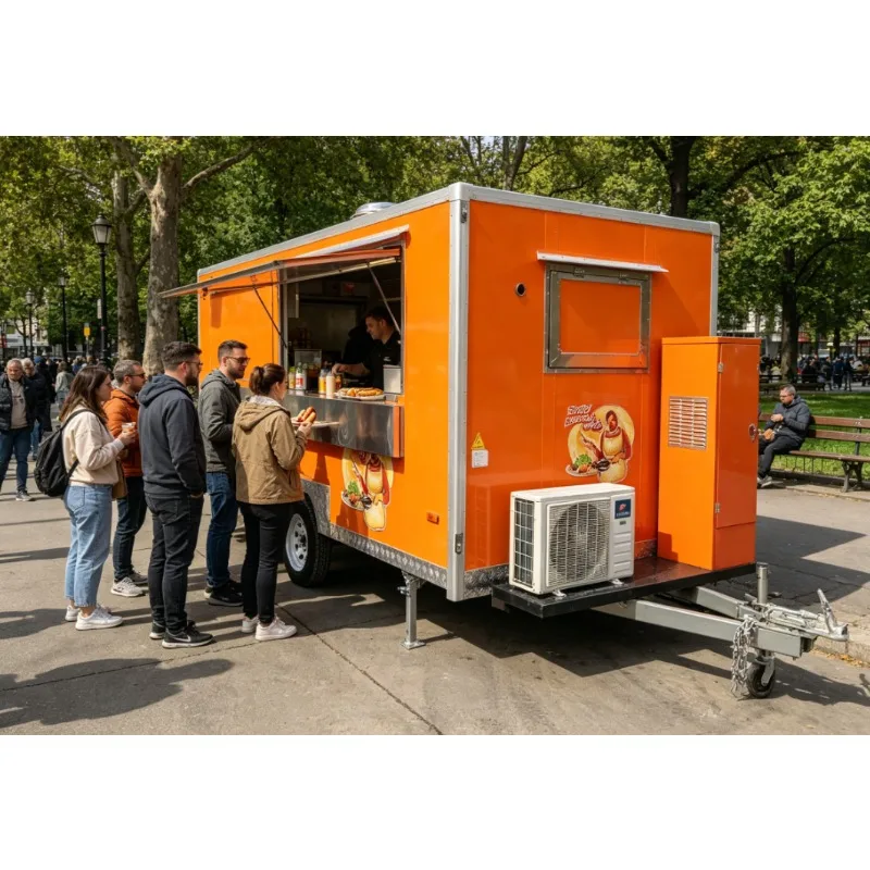 Fully Equipped Mobile Kitchen Concession Trailer Ice Cream Pizza Food Truck for Sale Australia