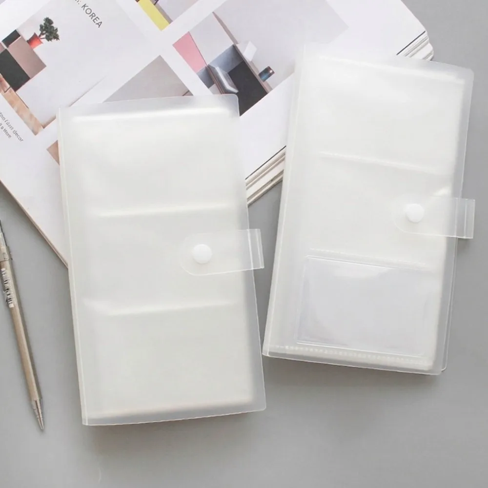 Practical PP Business Card Holder multifunction Lightweight Name Card Book practical Postcard Binder Book For Business