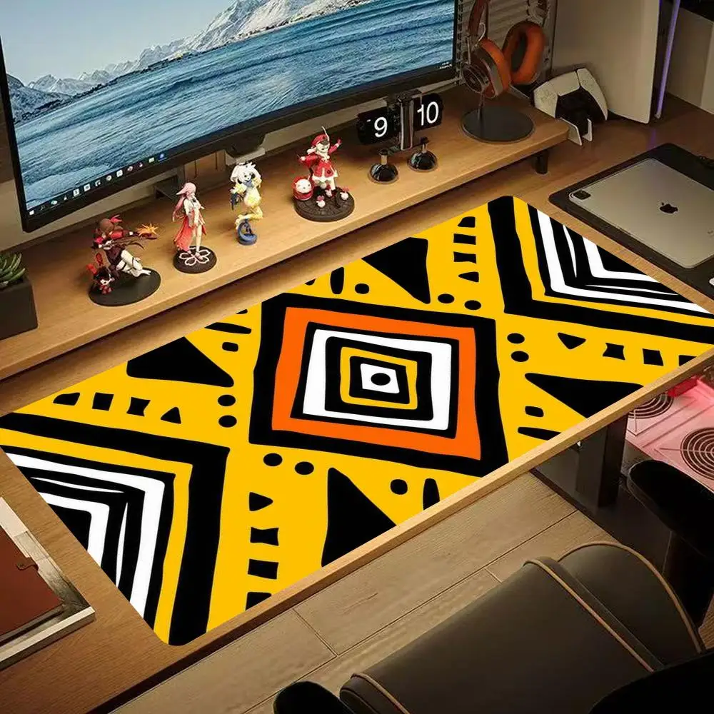 

Rainbow maze seamless pattern Mouse Pad 90x40CM non-slip Gaming Mousepad Gamer E-Sports Mouse Mat Game Mechanical Keyboard