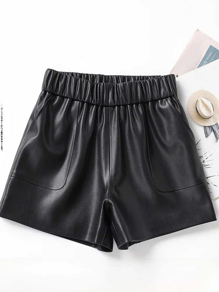 

Женские брюки с высокой талией, свободные, широкие, из овчины, в корейском стиле, для повседневной носки, с карманами