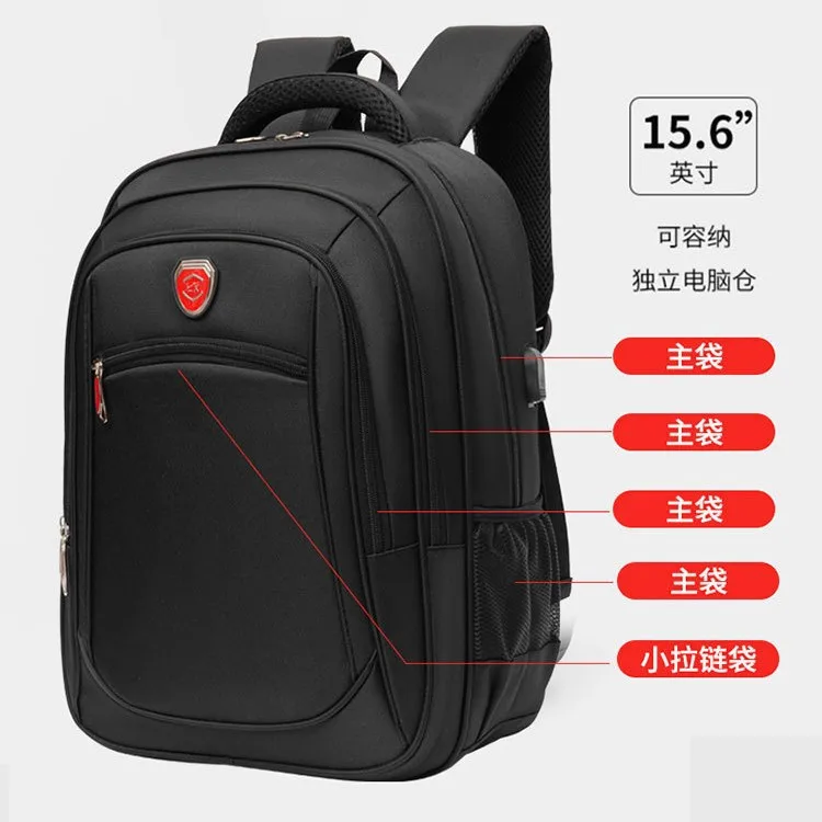 Casual Large-capacity Backpack Men's High-end Sense Commuting Business Trip Computer Backpack Chinese College Student Schoolbag
