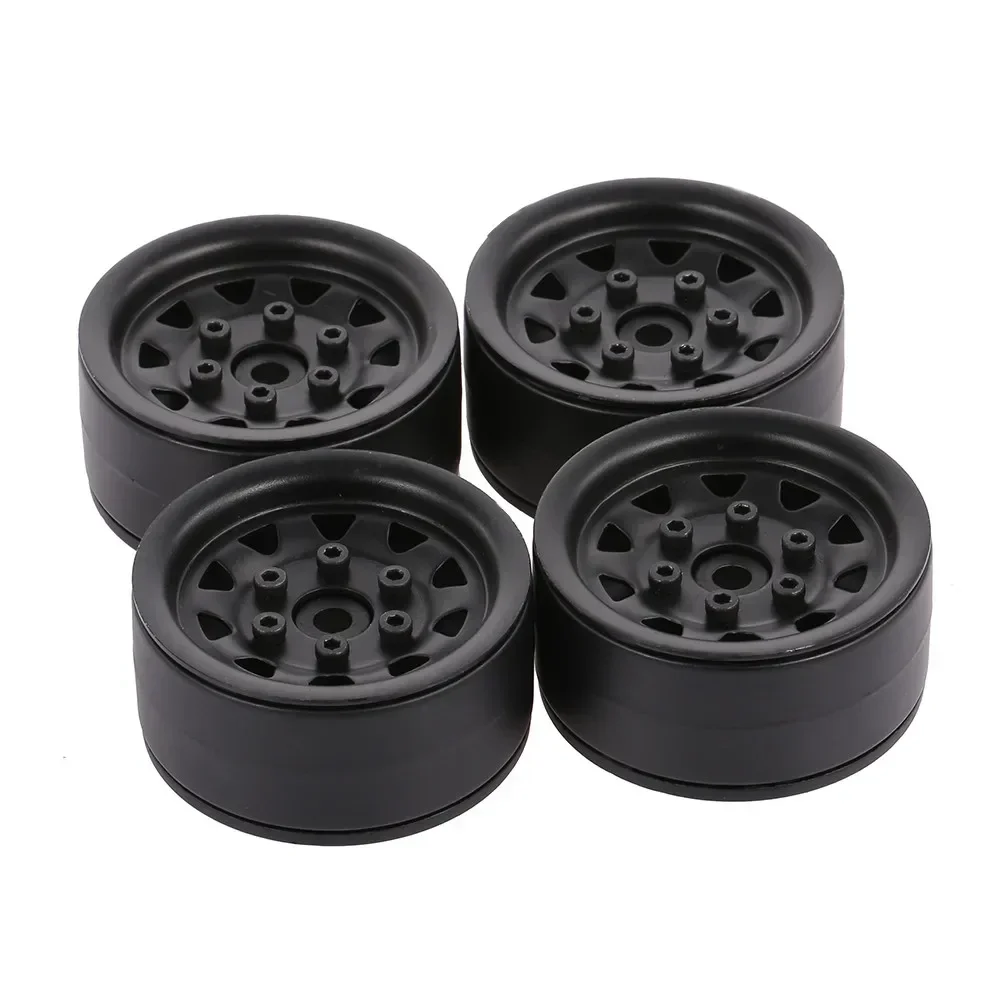 4pcs High Quality Metal Alloy 1.9in Wheel Rim Beadlock for 1/10 Trxs HSP Redcat Tamiya Axial SCX10 D90 Hpi 4WD RC Crawler Car