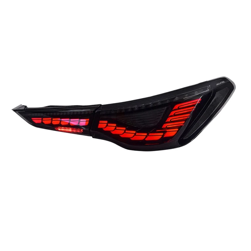 -For Upgraded ABS Dragon Scale LED Tail Light Assembly for New 4 Series G22 G82 M4 Sequential Turn Signal Dynamic Scanning DRL^