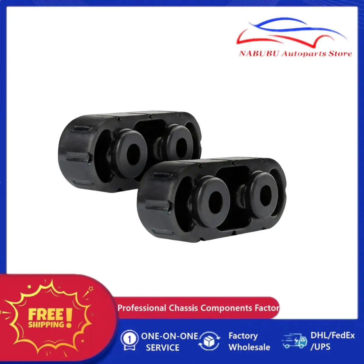 2pcs Exhaust Pipe Muffler Hanger Insulator 15092802 for Chevrolet Silverado GMC Sierra Yukon Savana for Cadillac for Hummer