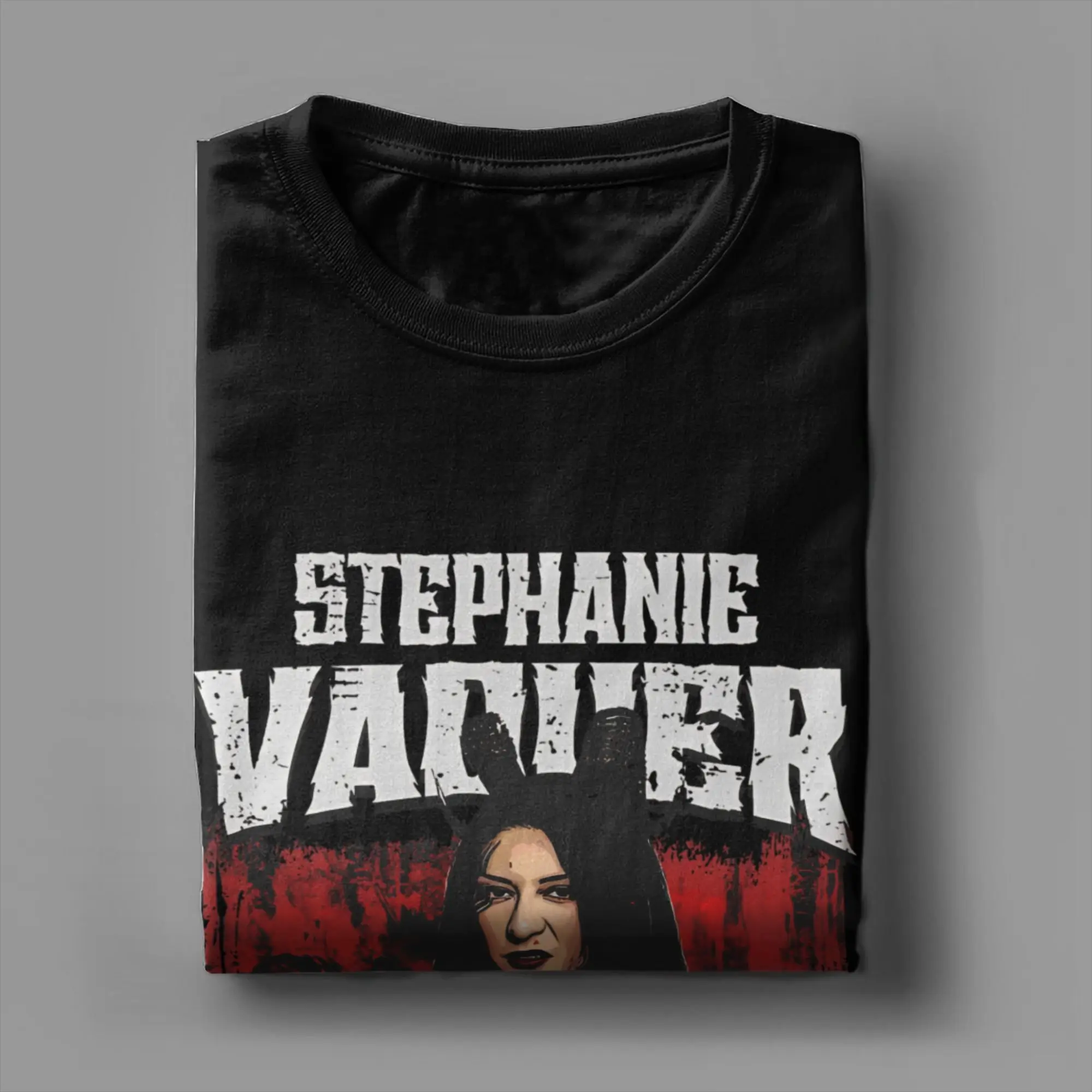 ستيفاني فاكر المصارع الزي الرجال النساء تي شيرت القطن المحملة الجرافيك الطباعة بلايز تي شيرت #3