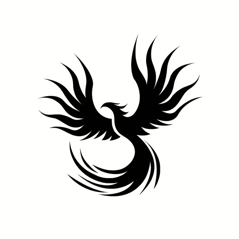 Cartoon Phoenix Car Decals Rv Cross-country Wagon Truck Motorcycle Laptop Windows Metope General Sticker Decals