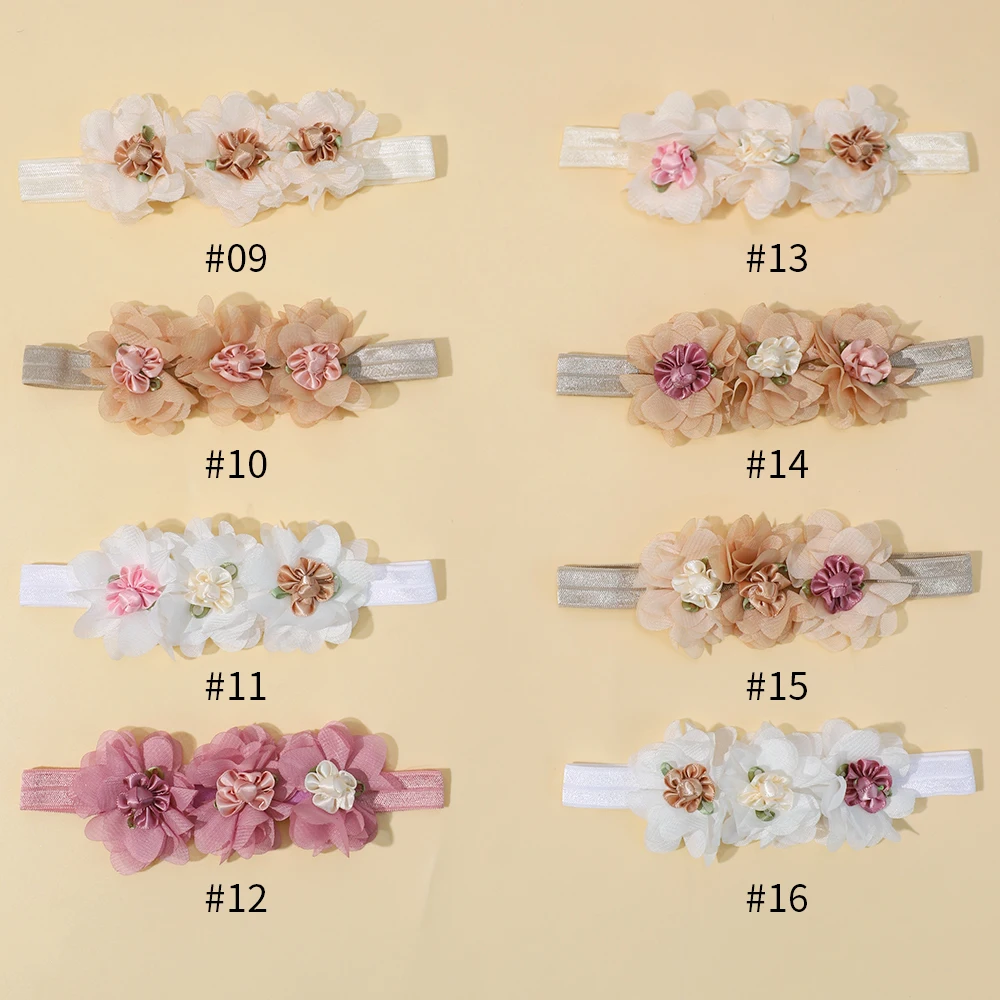 Newborn Lace Flower Headband for Girl Children Elastic Hair Bands Baby Hairband Soft Toddler Headwear Cute Hair Accessories Gift