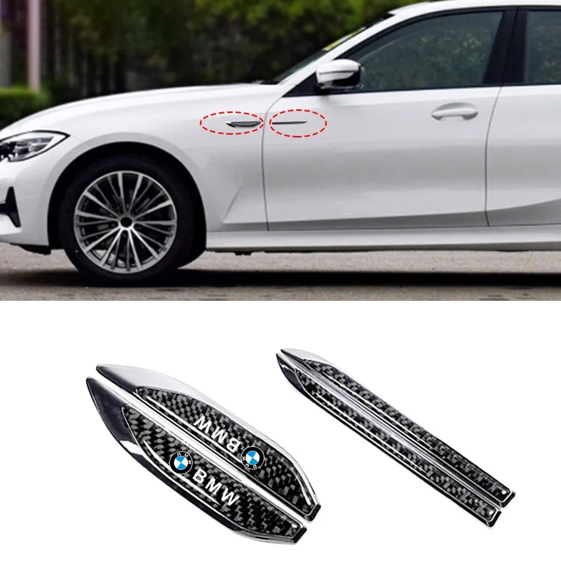 2PC 3D Metal Car Fender Body Side Wing Emblem Sticker For BMW 1 3 5 7 Series X1 X3 X4 X5 F10 F15 F16 F20 F30 F18 F25 M3 M4 E34