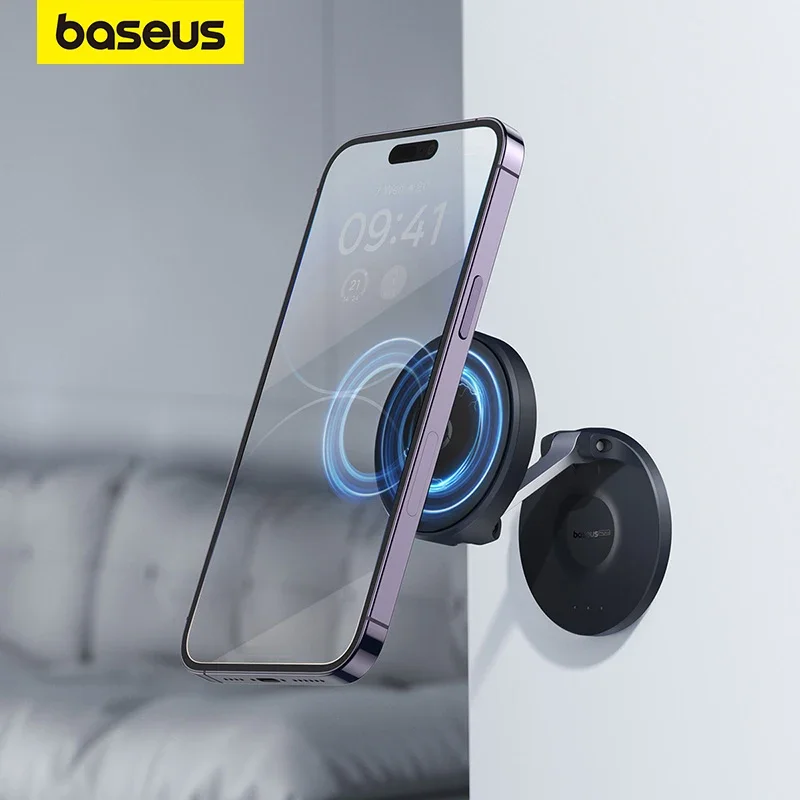 

Baseus magnetic phone Wall holder Universal Magnetic suction stand for iPhone 15 14 Pro Max desktop 180 ° rotation cellphone hol