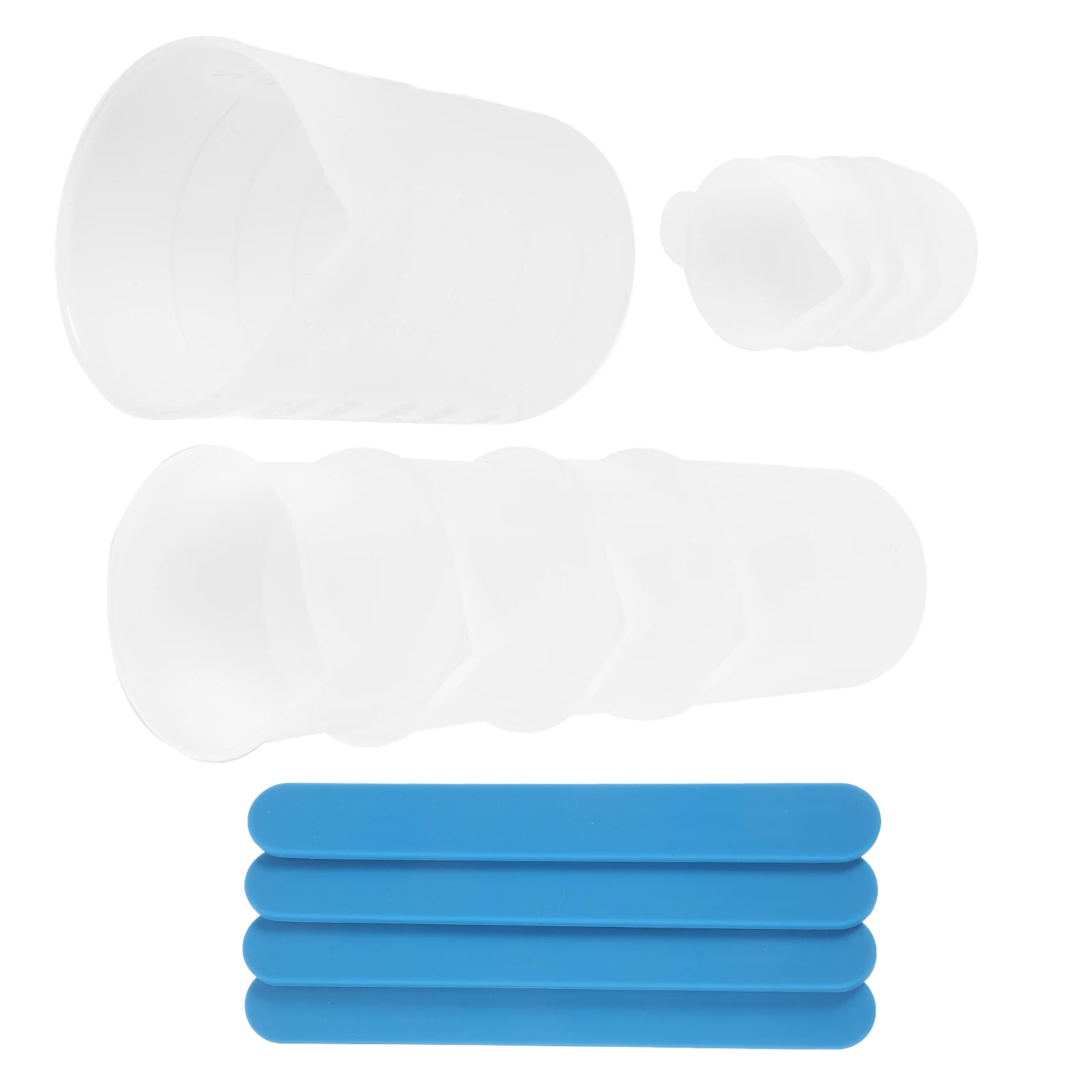 

1 set Crystal Epoxy Resin Mixing Measuring Cups Silicone Stir Sticks Reusable Tools Set for Jewelry Crafts Accessories Making
