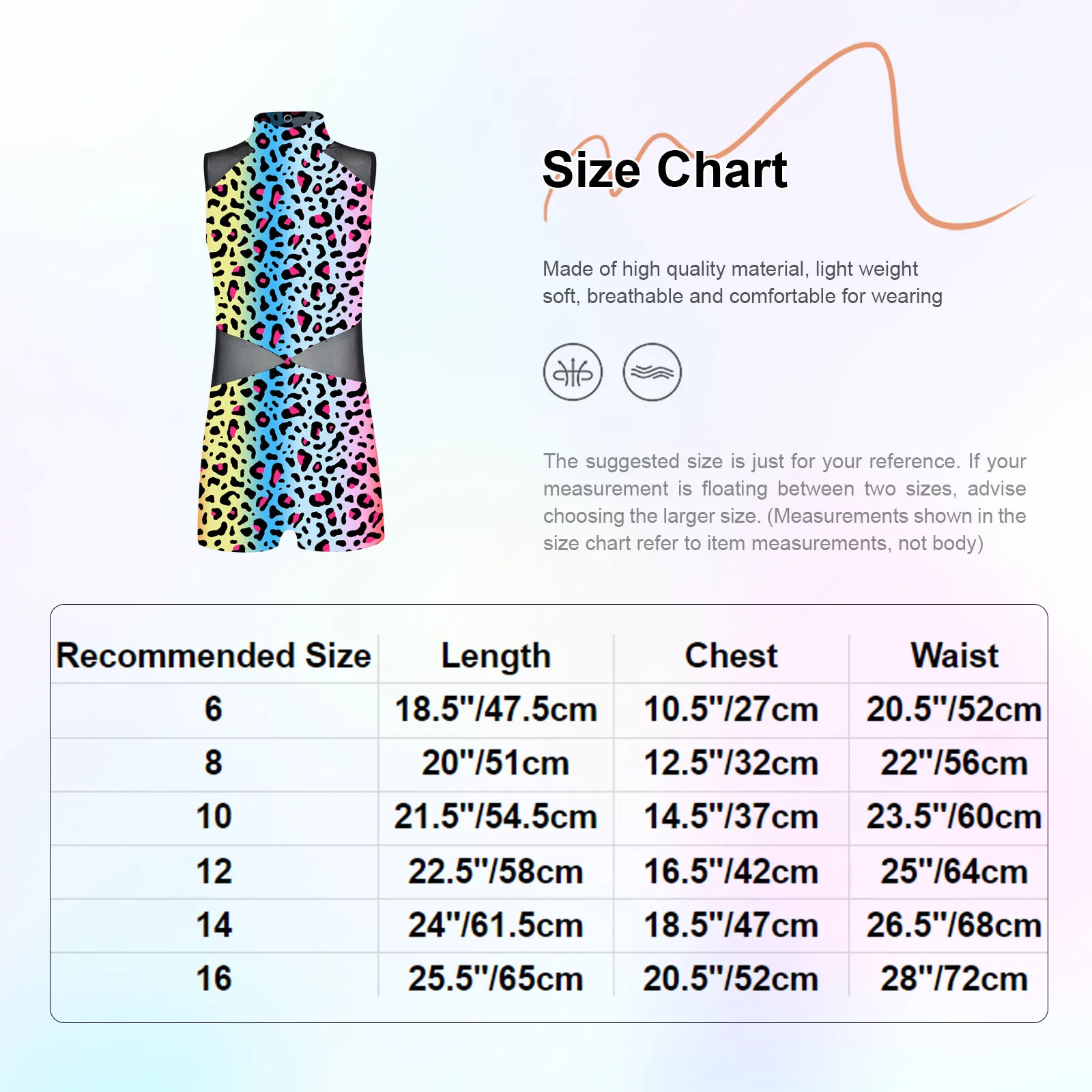 Kids Girls Ballet Dance Gymnastics Leotard Sleeveless Print Sheer Mesh Bodysuit Figure Ice Skating Yoga Sport Jumpsuit Swimwear