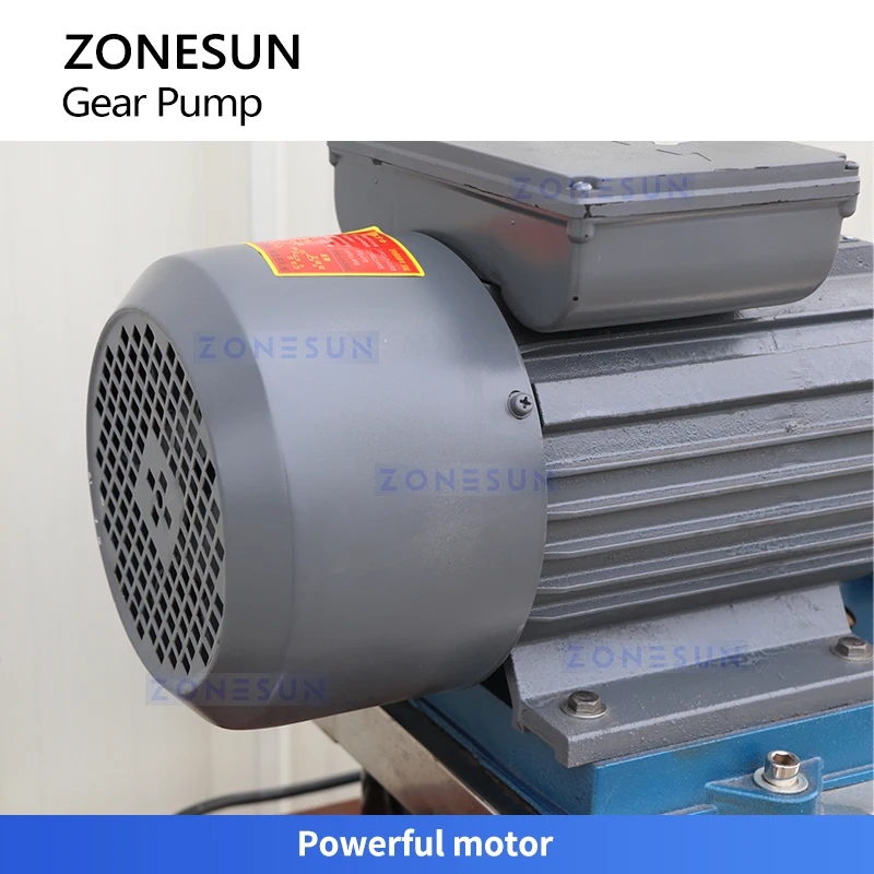 ZONESUN ZS-GFP1 jam Liquid Paste Feeding Pump Gear Pump Transfer Filling Moving Wheels Powerful Motor