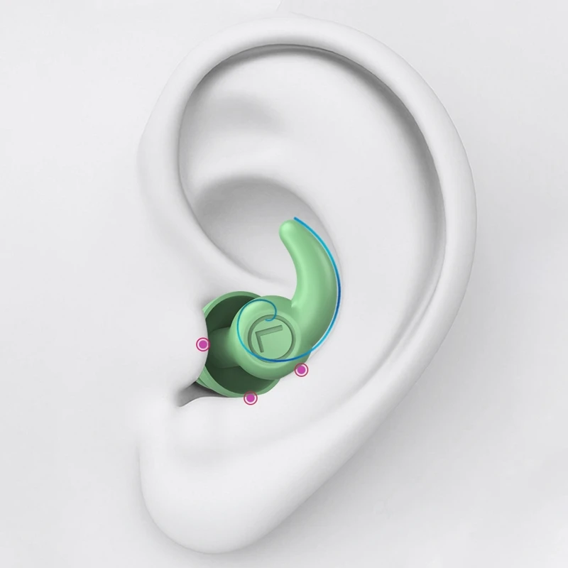 Noise Reduction Silicone Earplugs Anti-noise Hear Protect Ear Plugs Isolate the Noise for Sleep at Ease Working Ear Plug