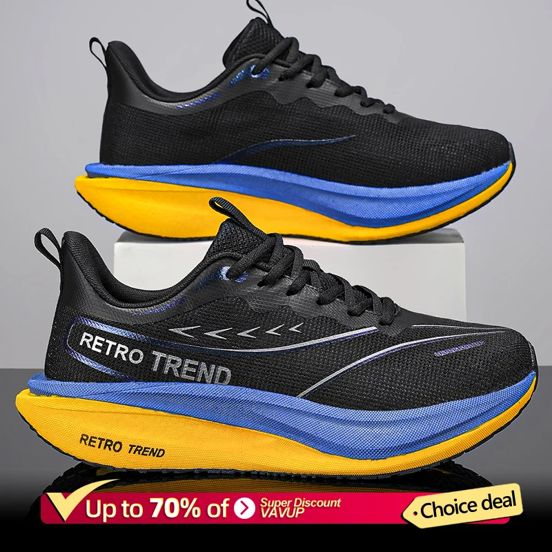 

Men Sports Speciality Running Shoes Carbon Board Marathon Breathable Lightweight Women's Comfortable Athletic Nonskid Sneakers