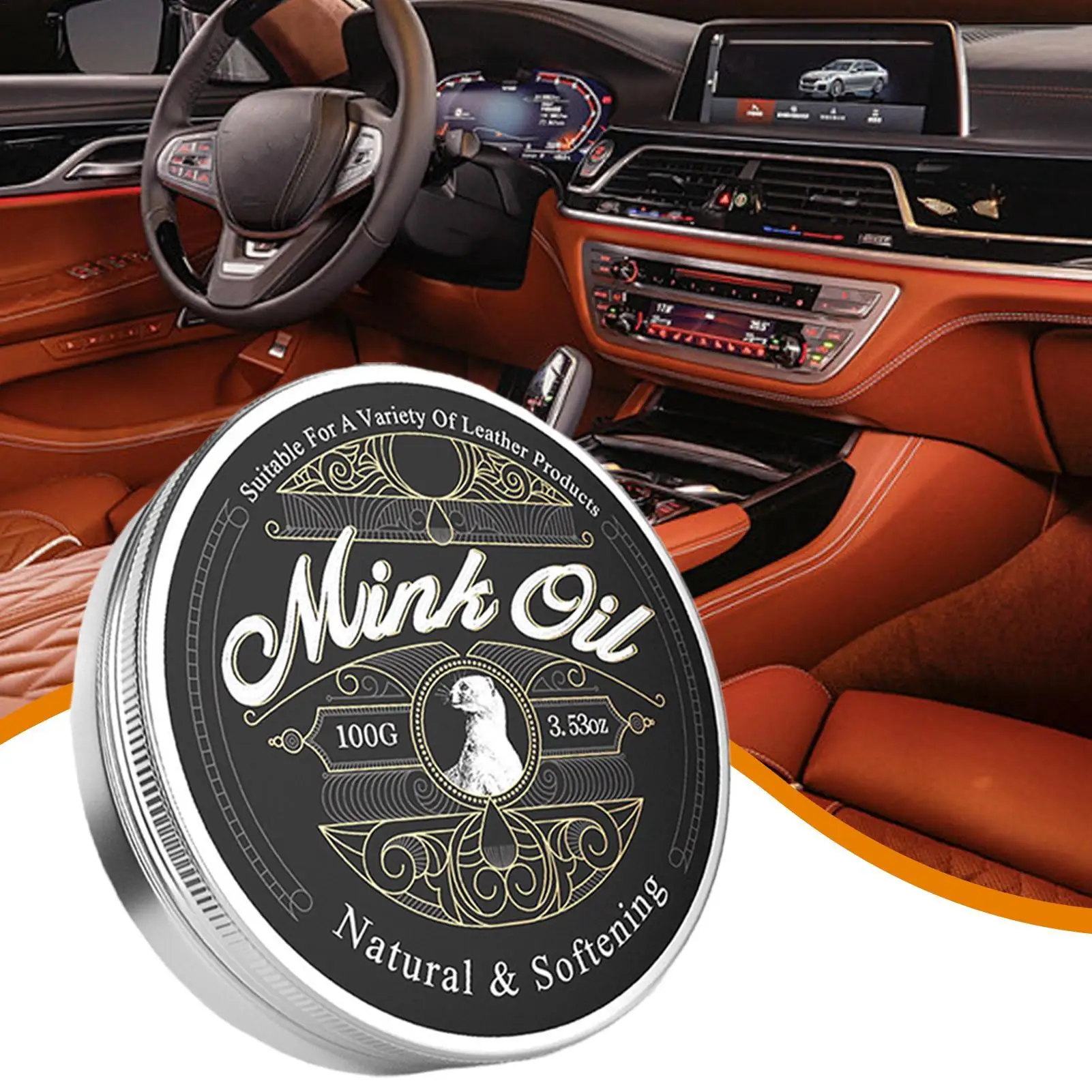 100g Mink Oil For Leather Boots Leather Care Conditioner Genuine leather mink cream care oil Refurbishing Restoration Agent