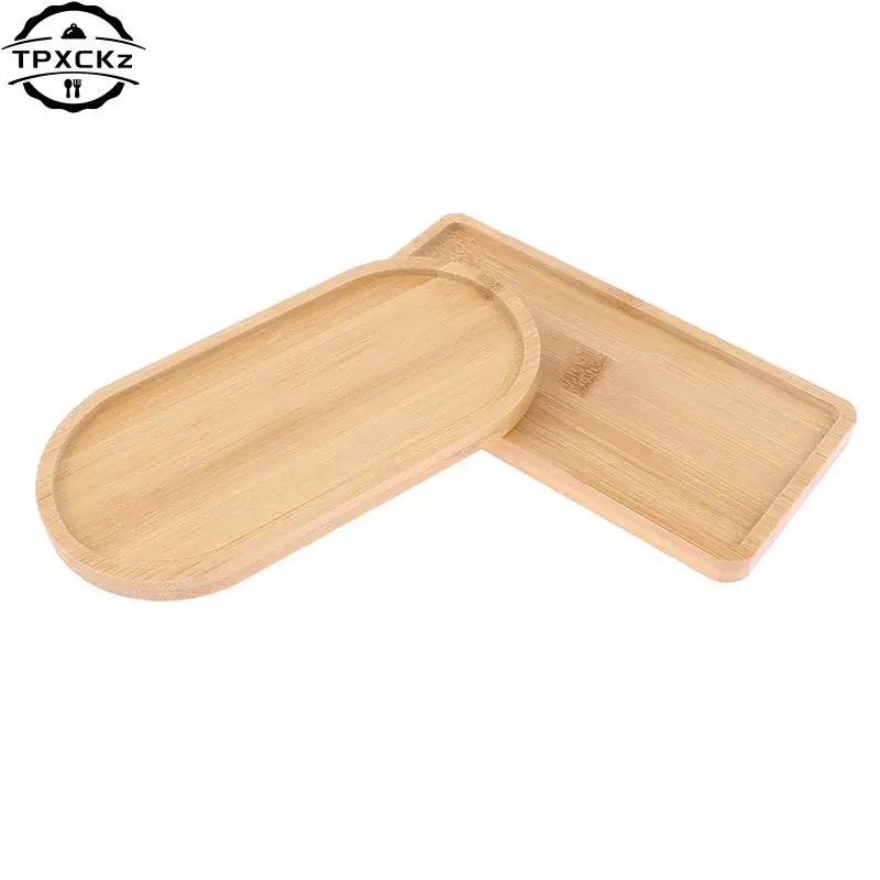 Wooden Soap Dispenser Tray Vanity Countertop Bottles Organizer Holder Round Square Candles Jewelry Storage Tray For Bathroom