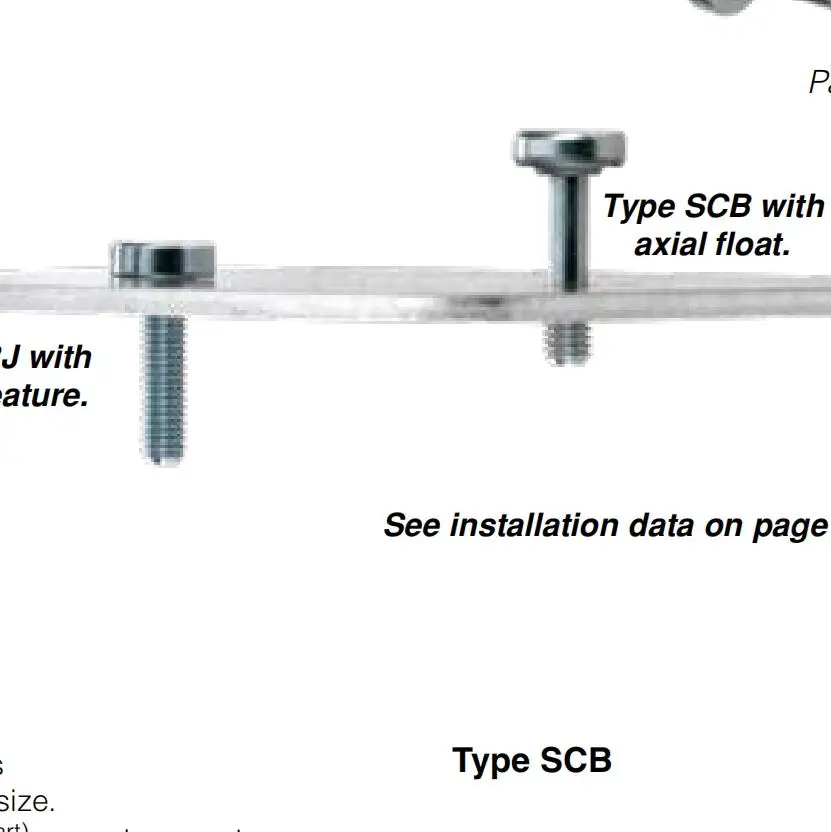 SCBR/SCBJ-M3M4/440/632/832Captive Panel Screws Spinning Clinch Bolt Self-Retracting Feature Heat-Treated Carbon Steel