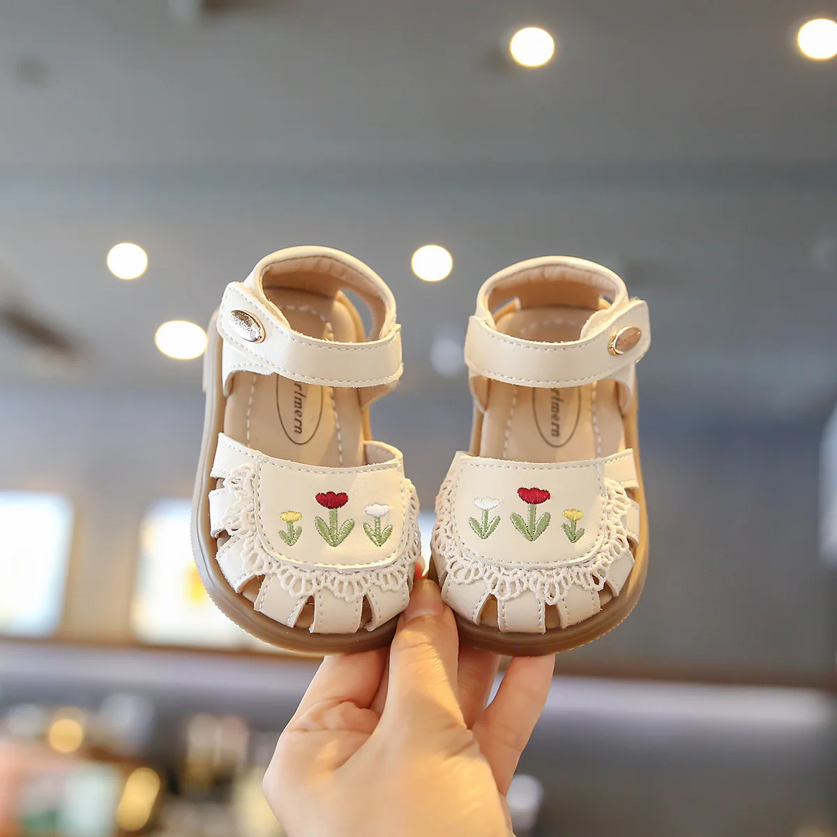 Baby Shoes Women's Treasure Summer Sandals 24 New Princess Shoes Soft Sole 1-2 Year Old Baby Walking Shoes Baotou Girls'