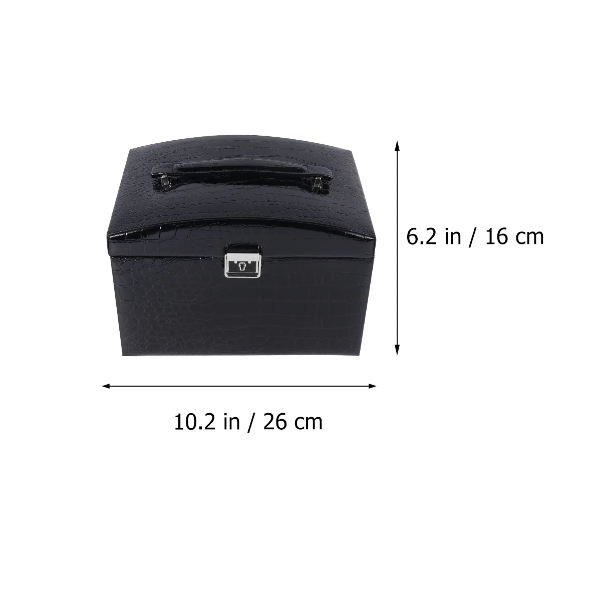 

Box with Lock Travel Jewelry Cases for Women Storage Containers Organizer Multi Layers Boxes Multi-layer