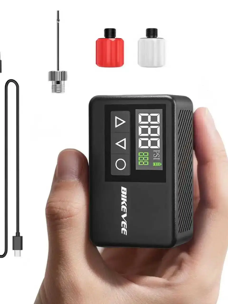 AliExpress Bikevee 120PSI Portable Mini Electric Bike Air Pump with Fast Inflation Auto Stop Digital Gauge for E-Bike&Various Bicycle Ball Inflator