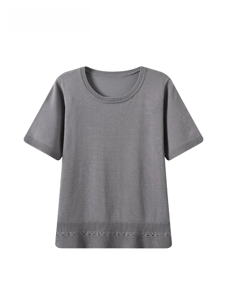 

Cara CLUB plus Size Short Sleeve T-Shirt Women Summer New Style Slimming Meat Covering Fashion Loose Anti-aging Top