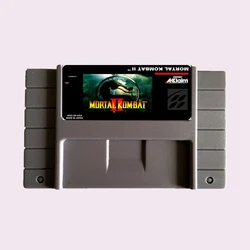 High Quality 16 Bit Mortal Kombat 2 NTSC Big Gray Game Card For USA Version Game Player