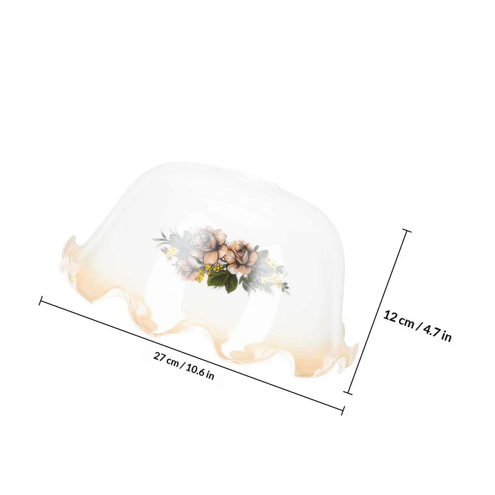 White Glass Lampshade for Table Desk Ceiling Light Shade Replacement Cover Decorative Lampshades Rustic Warm Lighting Home